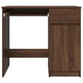 Miniatyrbilde 7 av 11: vidaXL Skrivebord brun eik 86x49x76 cm konstruert tre