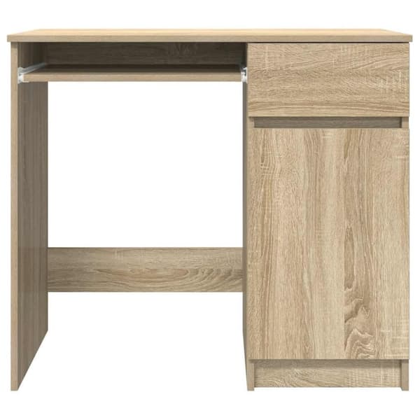 vidaXL Työpöytä Sonoma-tammi 86x49x76 cm tekninen puu