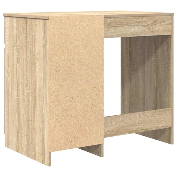 vidaXL Työpöytä Sonoma-tammi 86x49x76 cm tekninen puu