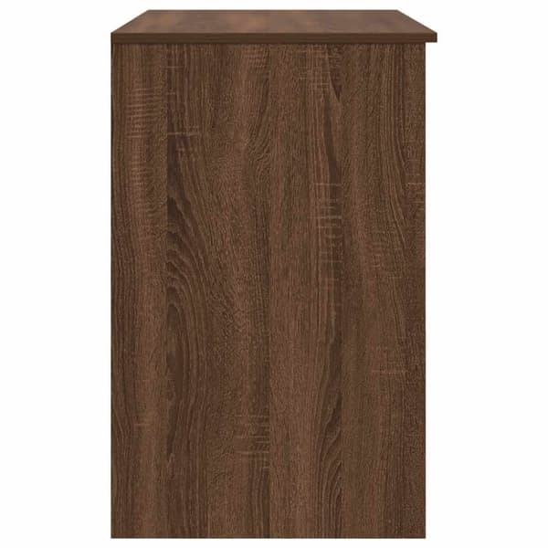 vidaXL skrivebord 86x49x76 cm konstrueret træ brun egetræsfarve