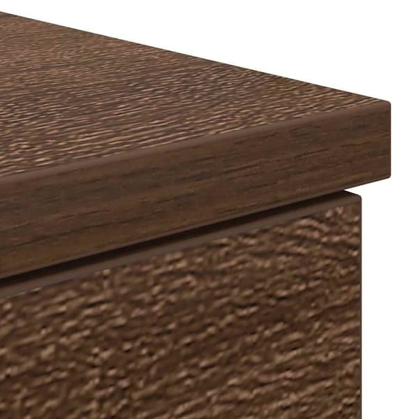 vidaXL skrivebord 86x49x76 cm konstrueret træ brun egetræsfarve