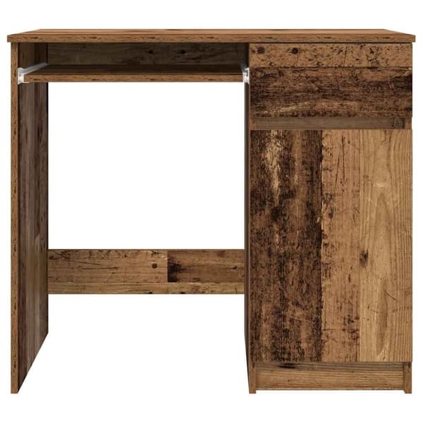 vidaXL Skrivbord gammalt trä 86x49x76 cm konstruerat trä