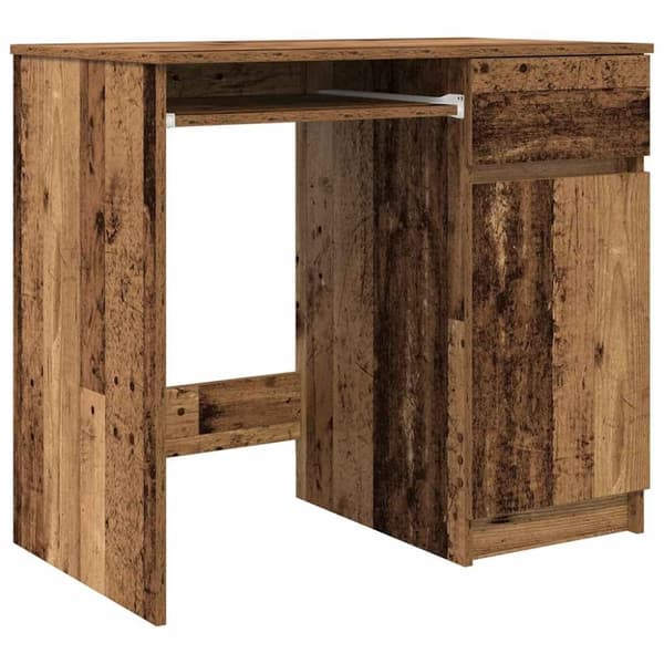 vidaXL Työpöytä vanha puu 86x49x76 cm tekninen puu