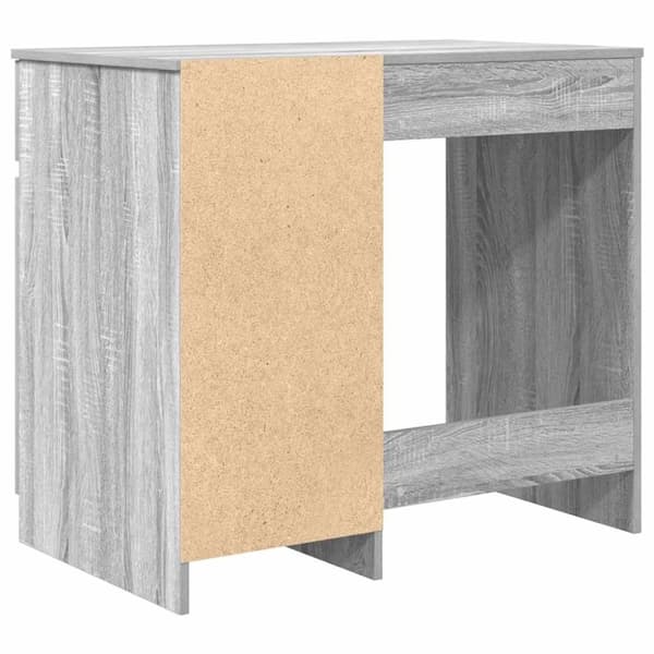 vidaXL skrivebord 86x49x76 cm konstrueret træ grå sonoma-eg