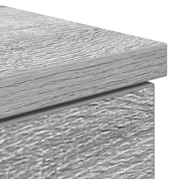 vidaXL skrivebord 86x49x76 cm konstrueret træ grå sonoma-eg