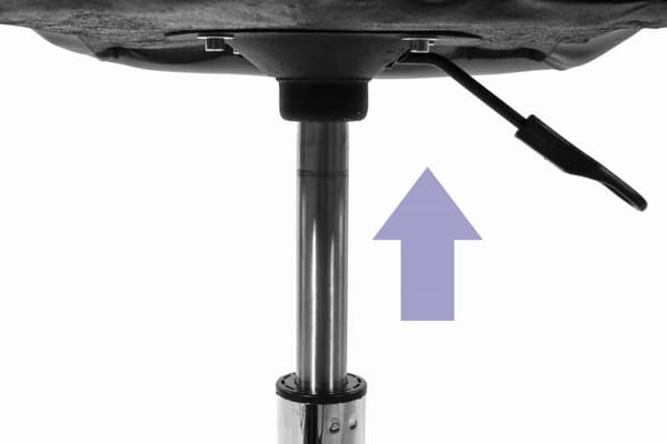 AVOLA Ekologisk Läder Skrivbordsstol - Grå/Vit, Ergonomisk, Svängbar, Höjjusterbar för Hemmaarbetare