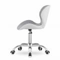 Miniatyrbillede 3 af 9: AVOLA Ergonomisk Børnestole - Justerbar, Eco-Læder, Grå-Hvid