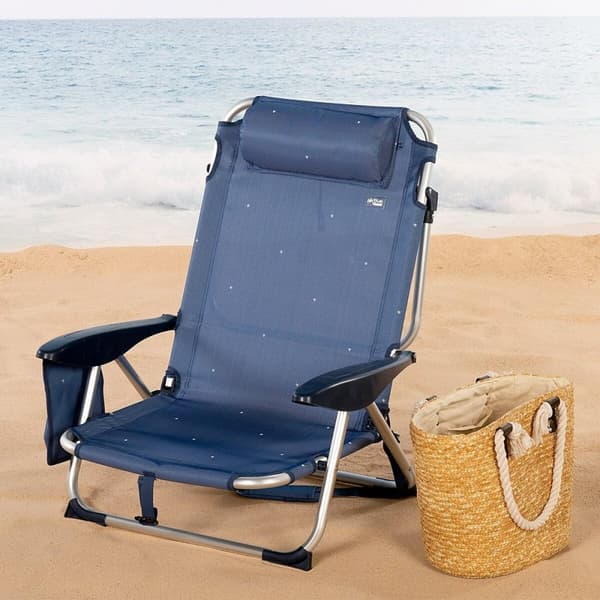 Strandkurv Aktive Foldbar Marineblå 51 x 76 x 45 cm (2 enheder)