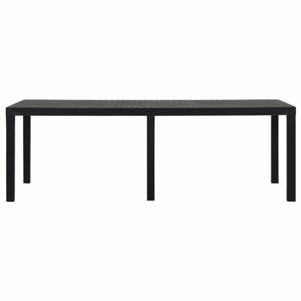 Spisebord IPAE Progarden Indo ind012an Forlængbar Antracit 220 x 90 x 72 cm