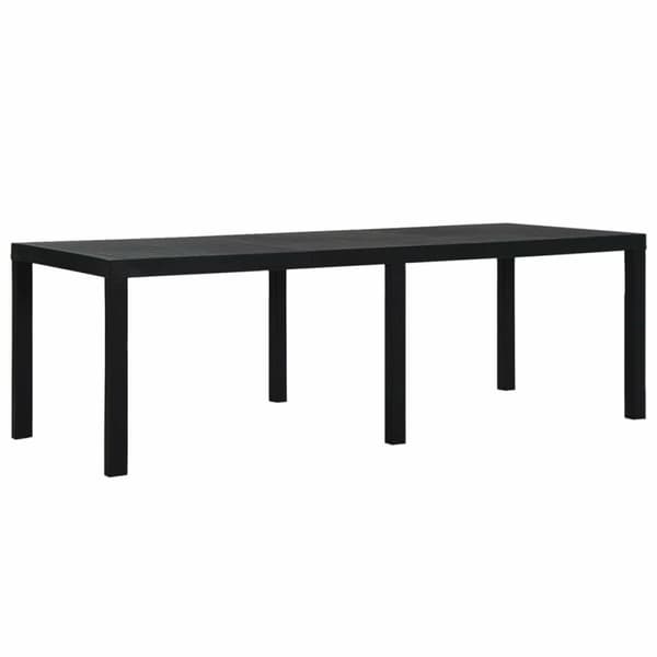 Spisebord IPAE Progarden Indo ind012an Forlængbar Antracit 220 x 90 x 72 cm