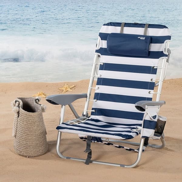 Strandkurv Aktive Blå Hvid 50 x 76 x 45 cm (2 enheder)