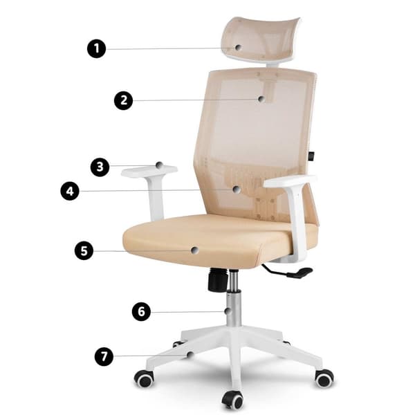 Micro-mesh kontorstol Sofotel Rotar beige