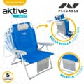 Miniatyrbilde 4 av 5: Sammenleggbar stol med nakkestøtte Aktive Blå 55 x 86 x 66 cm (2 enheter)
