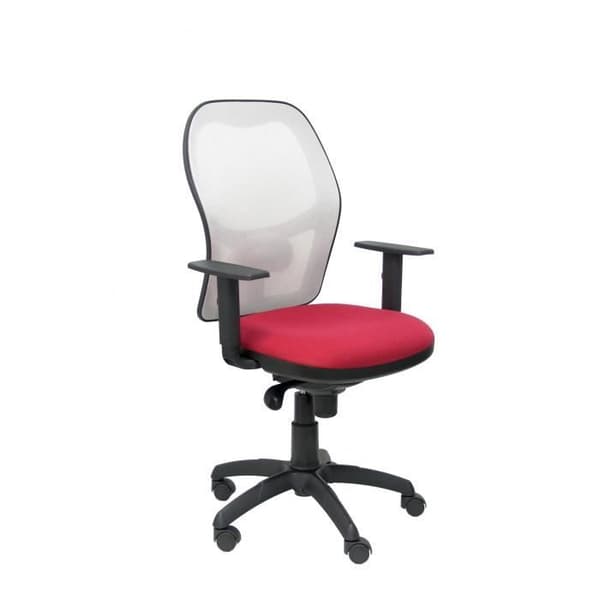 Ergonomisk kontorsstol Jorquera - PIQUERAS Y CRESPO - Vit - Tyg - Bali brun