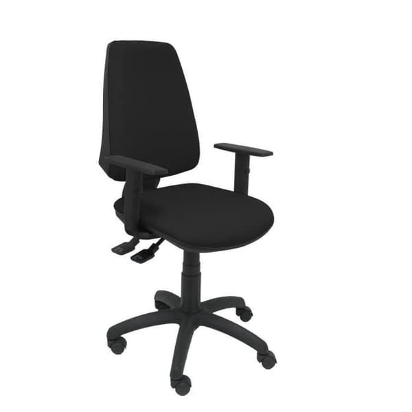 Ergonomisk kontorsstol med synkromekanism, justerbar i höjdled och nylonhjul Vadderat sits och ryggstöd i BALI-tyg