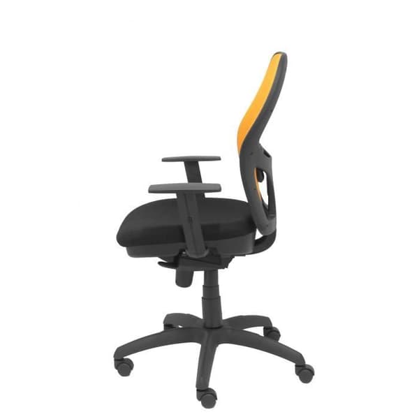 Jorquera stolsits i svart orange bali mesh