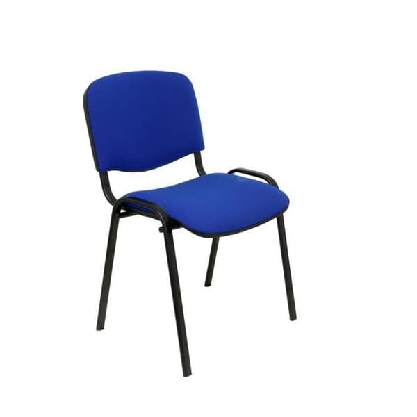 Konfidentiella stapelbara ergonomiska stolar PIQUERAS Y CRESPO - Alcaraz modell - Svart - Blå ARAN tyg