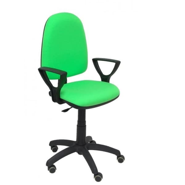 Modell 04CPBALI22BGOLFRP Ergonomisk kontorsstol med permanent kontaktmekanism, justerbar i höjdled och parketthjul