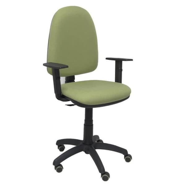 Ergonomisk kontorsstol med höjdjusterbar permanent kontaktmekanism och parketthjul - Sits och ryggstöd