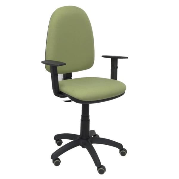 Ergonomisk kontorsstol med höjdjusterbar permanent kontaktmekanism och parketthjul - Sits och ryggstöd
