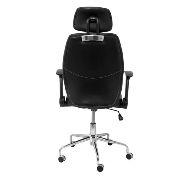 Ergonomisk kontorsstol med lutningsmekanism, infällbara armstöd, justerbart nackstöd och höjdjustering -