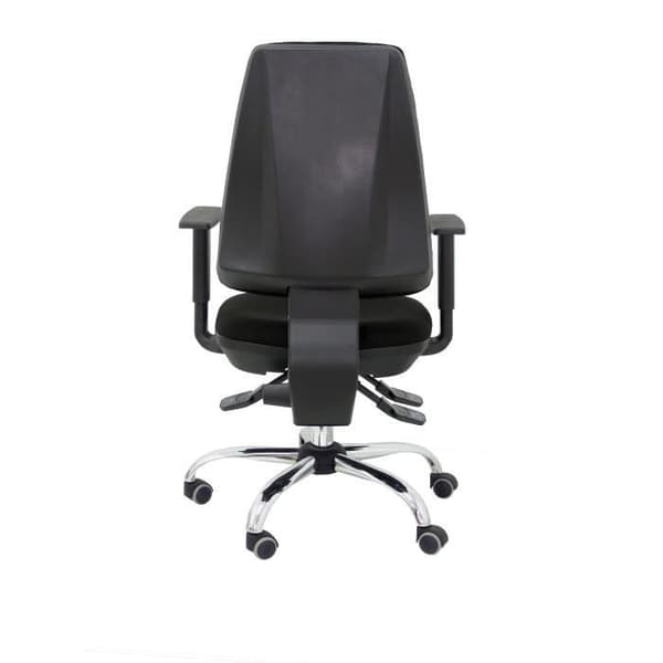 Ergonomisk kontorsstol - PIQUERAS Y CRESPO - Elche-modell - Svart - Tyg - Synkronmekanism