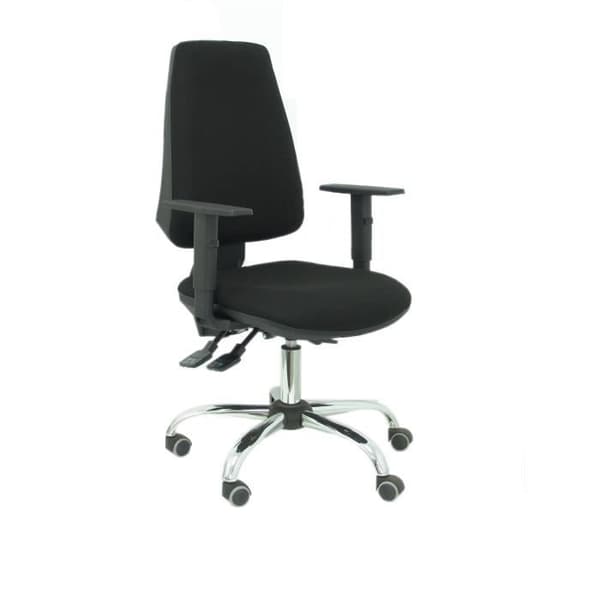 Ergonomisk kontorsstol - PIQUERAS Y CRESPO - Elche-modell - Svart - Tyg - Synkronmekanism