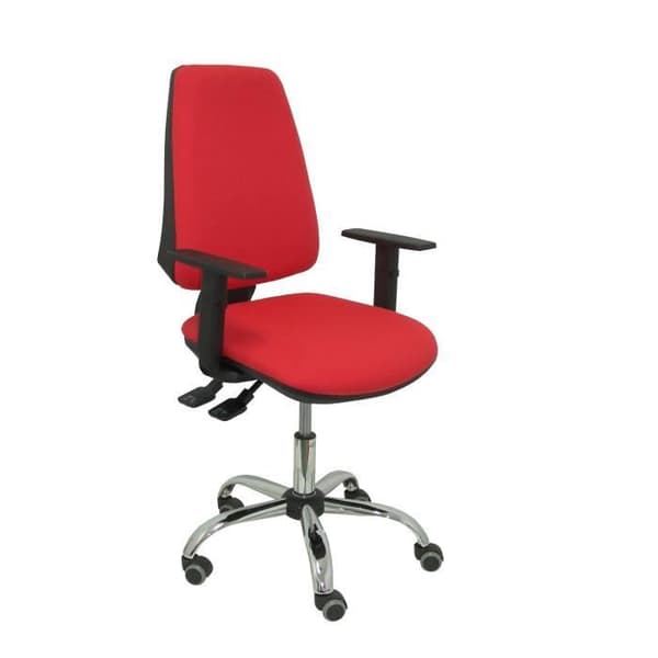 Ergonomisk kontorsstol PIQUERAS Y CRESPO - Elche-modell - Röd - Tyg - Synkronmekanism