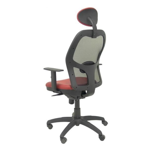 Jorquera svart stol med liknande brun sits i mesh med fast nackstöd