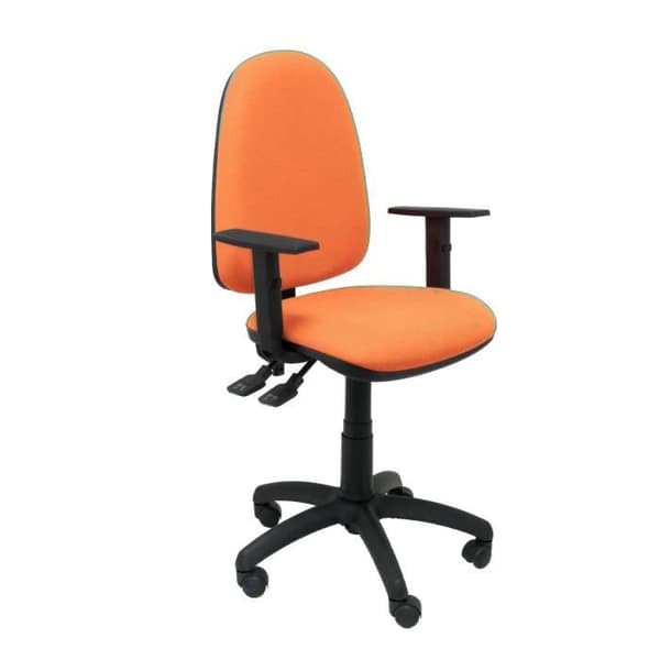 Sits och rygg klädda i orange BALI-tyg (Justerbara ARMAR INGÅR) PIQUERAS Y CRESPO Tribaldos-modell