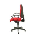 Miniatyrbild 3 av 4: Ergonomisk kontorsstol PIQUERAS Y CRESPO Leganiel - Synkronmekanism, fasta armstöd - Rött tyg