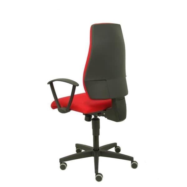 Ergonomisk kontorsstol PIQUERAS Y CRESPO Leganiel - Synkronmekanism, fasta armstöd - Rött tyg