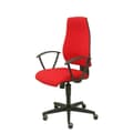 Miniatyrbild 2 av 4: Ergonomisk kontorsstol PIQUERAS Y CRESPO Leganiel - Synkronmekanism, fasta armstöd - Rött tyg