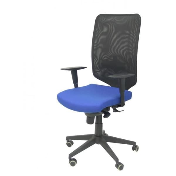 Modell 16SNBALI229 Negra Ergonomisk kontorsstol med synkron mekanism och justerbar i höjd Svart mesh ryggstöd