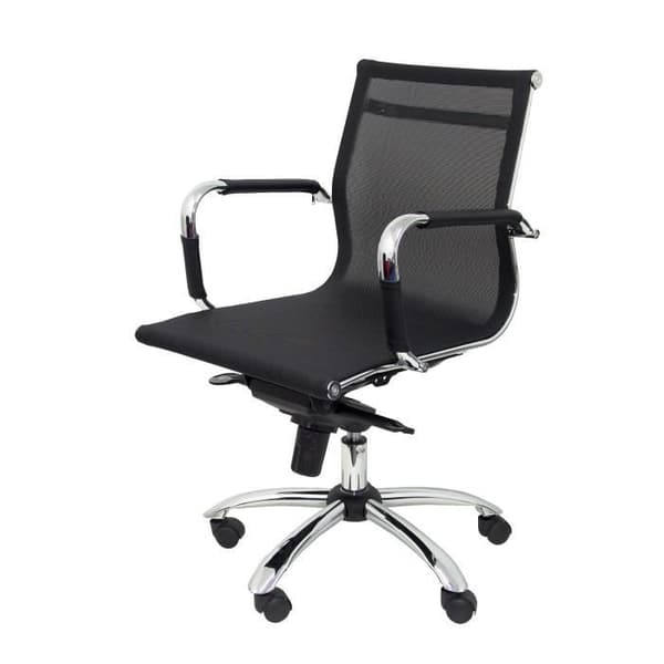 Ergonomisk kontorsstol - PIQUERAS Y CRESPO - Chinchillamodell - Svart - Tyg - Modernt