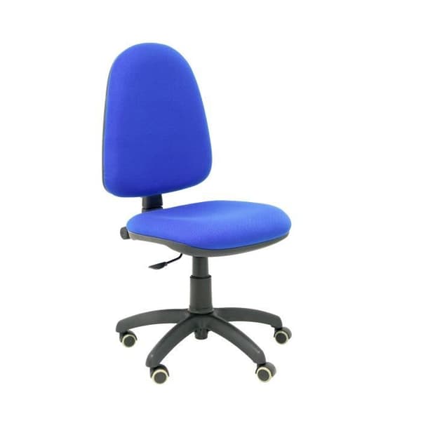 Ergonomisk kontorsstol PIQUERAS Y CRESPO - Modell 04CP - Blått tyg - Permanent kontaktmekanism