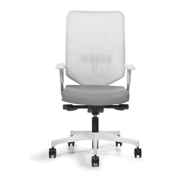 Kontorsstol - PIQUERAS Y CRESPO - Ossa White Model - Ergonomisk - Vit tyg