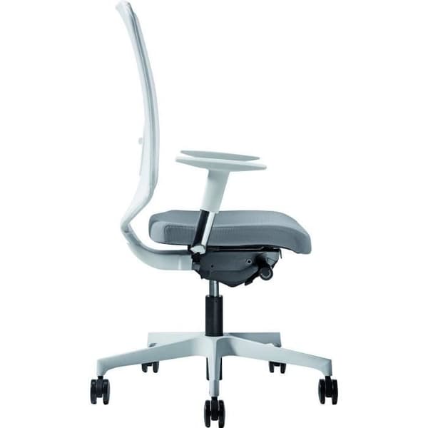 Kontorsstol - PIQUERAS Y CRESPO - Ossa White Model - Ergonomisk - Vit tyg