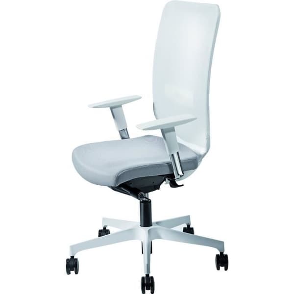 Kontorsstol - PIQUERAS Y CRESPO - Ossa White Model - Ergonomisk - Vit tyg