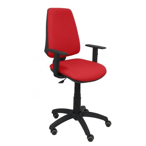 Ergonomisk kontorsstol PIQUERAS Y CRESPO - Modell 14CPBALI350B10RP - Röd - Tyg - Justerbar arm ingår