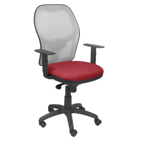 Ergonomisk kontorsstol med synkron mekanism - PIQUERAS Y CRESPO - Jorquera modell - Grå - Tyg