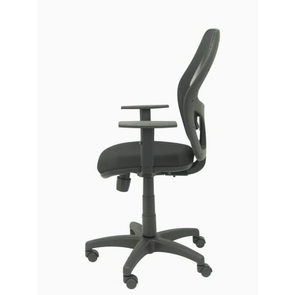 Silla AlocÃ © n malla negra asiento bali negro brazos regulables