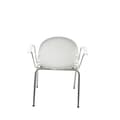 Miniatyrbild 4 av 4: PIQUERAS Y CRESPO Modelo Ves -Pack 4 sillas confides ergonÃ³micas con brazos fijos cromados y estructura cromada - Asiento y