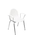 Miniatyrbild 1 av 4: PIQUERAS Y CRESPO Modelo Ves -Pack 4 sillas confides ergonÃ³micas con brazos fijos cromados y estructura cromada - Asiento y
