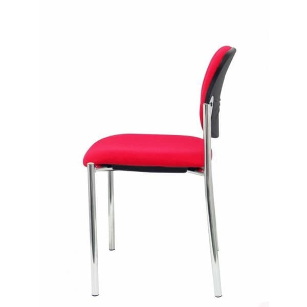 Silla confidant - PIQUERAS Y CRESPO - Villalgordo - Röd - Krom ram