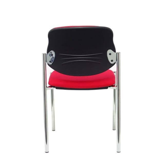 Silla confidant - PIQUERAS Y CRESPO - Villalgordo - Röd - Krom ram