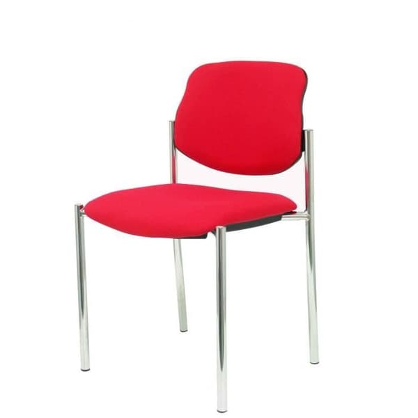 Silla confidant - PIQUERAS Y CRESPO - Villalgordo - Röd - Krom ram