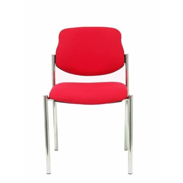 Silla confidant - PIQUERAS Y CRESPO - Villalgordo - Röd - Krom ram