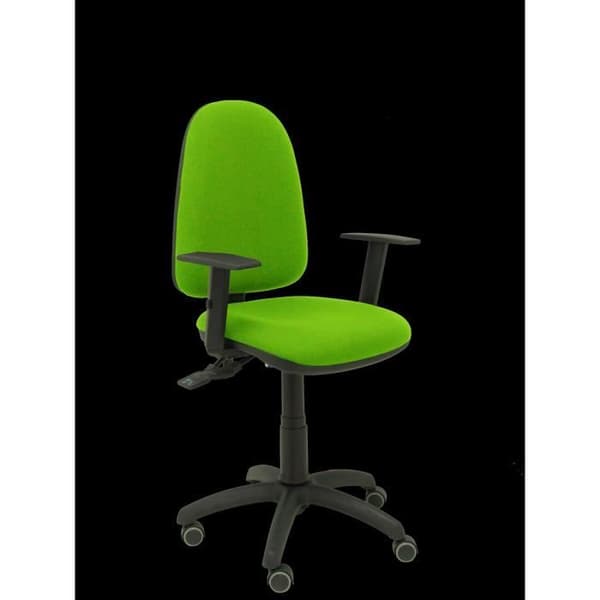 Silla Ayna S bali verde pistacho con brazos justerbar y ruedas de parkett