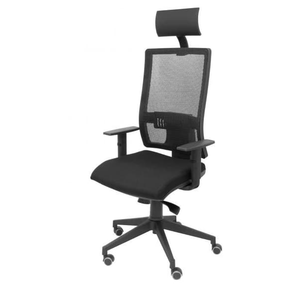 PIQUERAS Y CRESPO Horna ergonomisk kontorsstol - Svart - Tyg - Med nackstöd